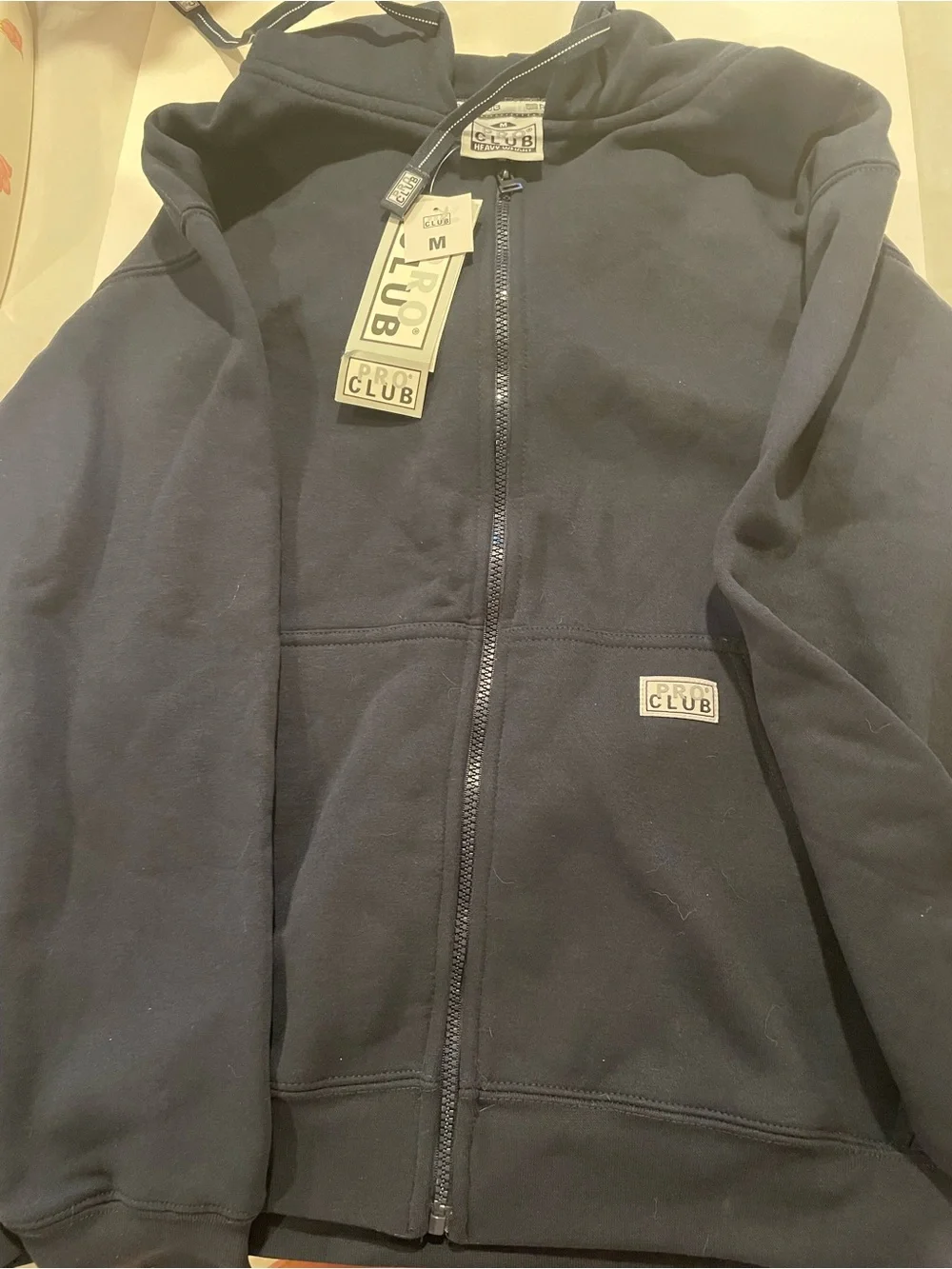 Pro Club Hoodie Sweatshirt Jacket Navy New With Tags Size Medium